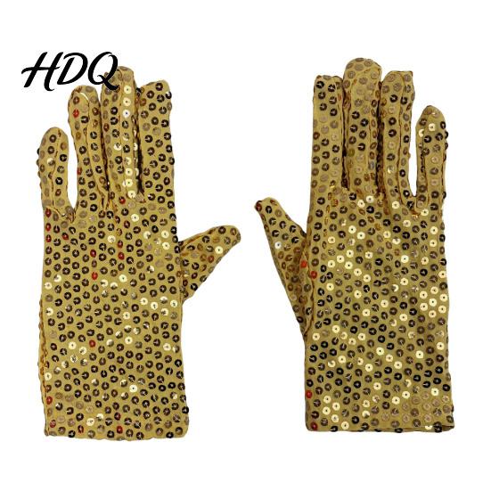 Breathable Sequin Gloves 1 Pair Shiny Silver for Adults Stretchy Mesh Lightweight Metallic Sparkly Performance Dance Stage Costumes Halloween Party