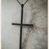 Victorian Gothic Black Cross Pendant Necklace