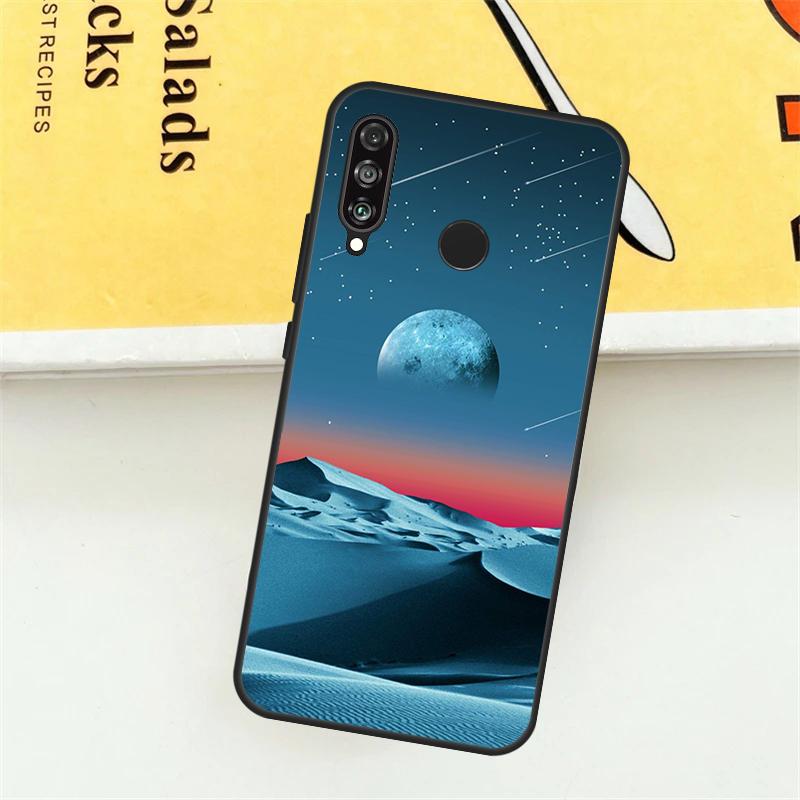 Moon Stars Space For Huawei Nova 9 10 SE 7i 8i 11i 12i 12s Y73 Y72 Y61 Y91 Y90 Y70 P30 P40 Lite Y60 Pro Case