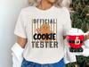 Official Cookie Tester Gingerbread Man Christmas T-Shirt, Holiday Party Apparel