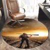 PUBG PlayerUnknown's Battlegrounds Chair Mat Round Rug-Office Carpet, Non-slip, Suitable for Living Rooms, Bedrooms Decor.1205377a