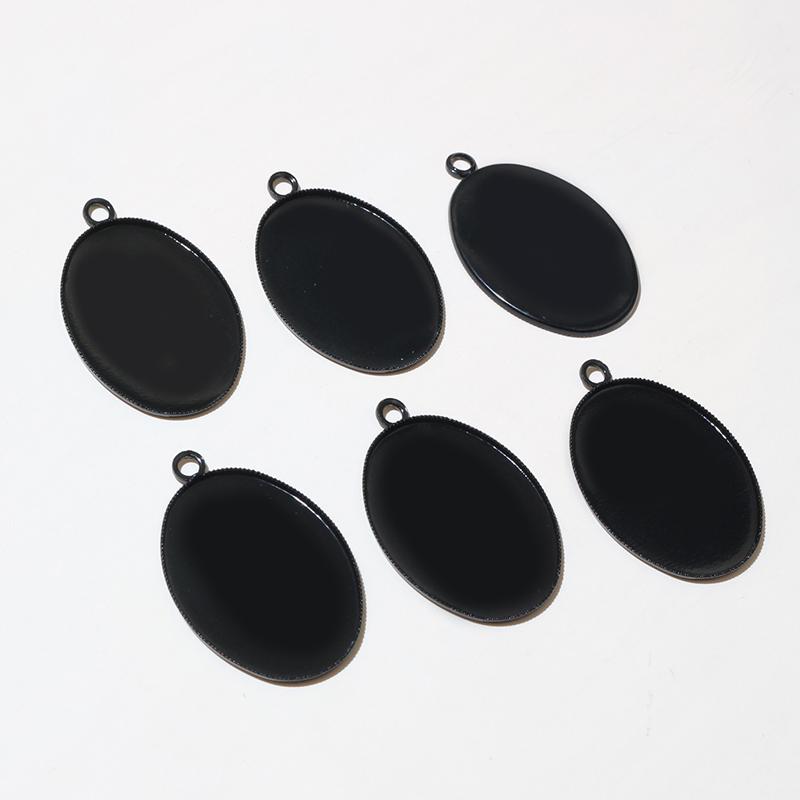 10x14mm 13x18mm 18x25mm  Copper Drop Style Tooth Cabochon Base Cameo Settings for DIY Necklace Jewelry Making Supplies
