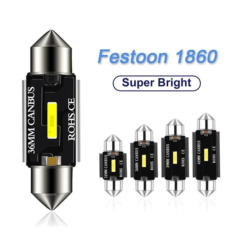 

2 шт. C5W LED CSP 1860 Сигнальная лампа Canbus Лампа 41 мм 39 мм 36 мм 31 мм Фестонный свет C10W LED Автомобильный внутренний свет для чтения Плафон 36mm белый