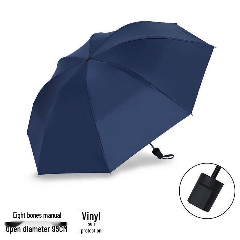 24-Rib Automatic Umbrella, Black Glue Sun Protection, Custom Logo, Business Gift – Enhanced for All-Weather Use
