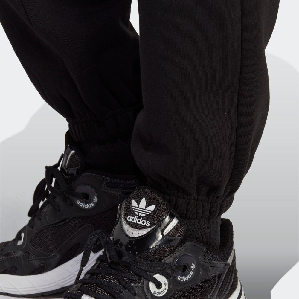 Adidas Originals Trefoil Solid Color Logo Joggers With Elastic Waist Women Bottoms Black IA6437