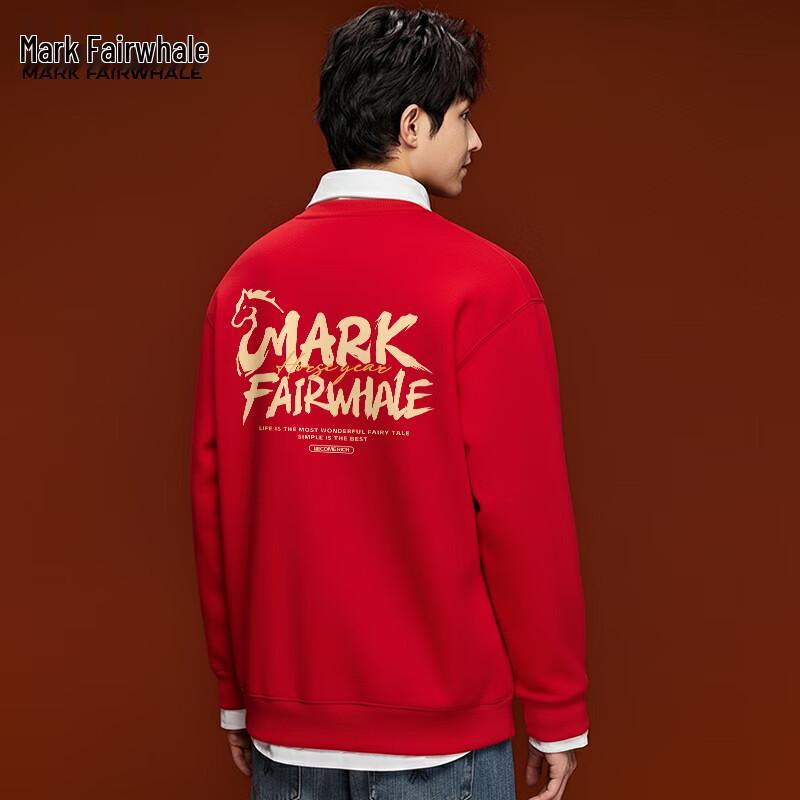 Mark Hua Fei Unisex Fleece-lined Round Neck Sweatshirt