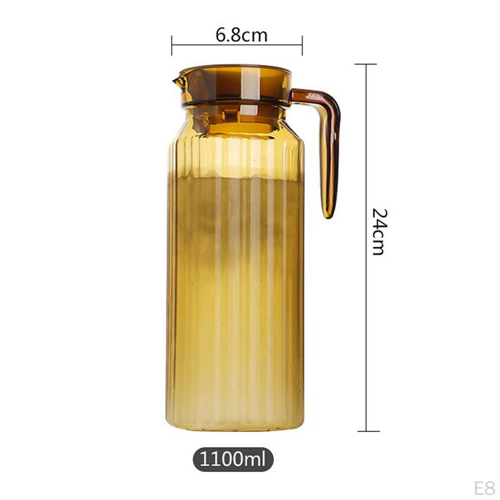 1100ML / 1500ML Akrylowy Dzbanek Dzbanek Woda Sok Herbata Karafka z Pokrywką i Filtrem