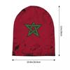 Moroccan Flag Bonnet Hats Autumn Winter Outdoor Skullies Beanies Hats Morocco for Unisex Women Summer Thermal Elastic Caps