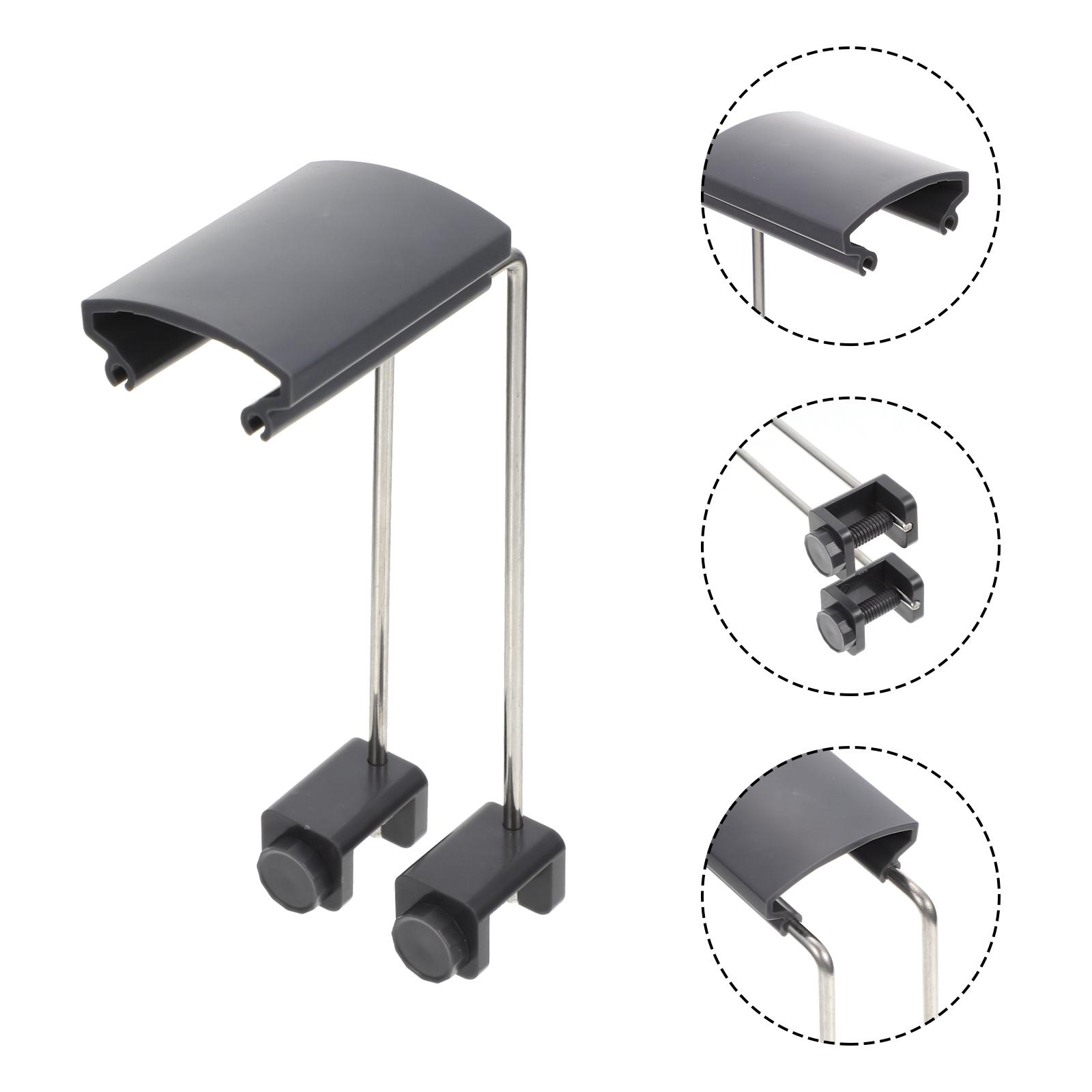 

2 Pcs Durable Plastic Fish Tank Light Bracket Water Grass Lamp Stand Aquarium Lighting Holder Support Aquatic Plant Lamp Fixing сірий
