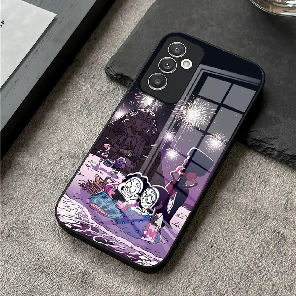 

Phone Case For S25 Ultra Samsung S26 S23 S24 Plus S22 S20 S21 Fe A54 A34 A53 A16 Glass Cover Cartoon Steven Universe Samsung a54 5g