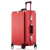 Aluminum-Magnesium Vintage Luggage with Universal Wheels - 20" Carry-On & 24" High-End Case for Women
