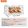 Pastry Display Case, 2-Tier Commercial Countertop Bakery Display Case, Acrylic Display Box with Rear Door Access & Removable Shelves, Keep Fresh for