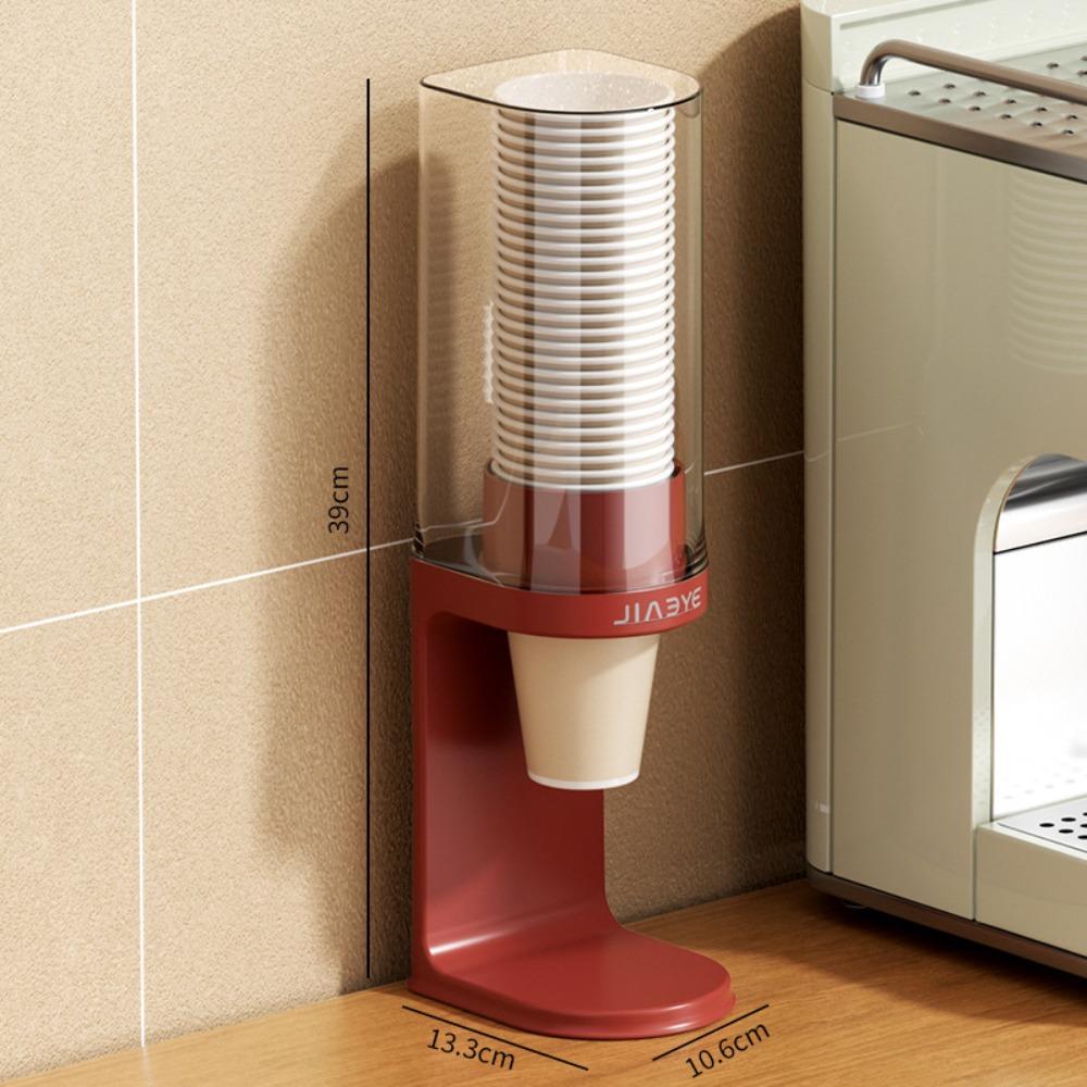 High Quality Plastic Paper Cup Dispenser Wall-mounted No-drill Cup Dispenser Stand Countertop Cup Organizer Rack Water Cooler