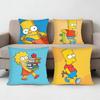 Cartoon The SSimpsons Anime Pillow Case Sofa Living Room Bedroom Headboard Backrest Cushion Square Cushion Nap Time