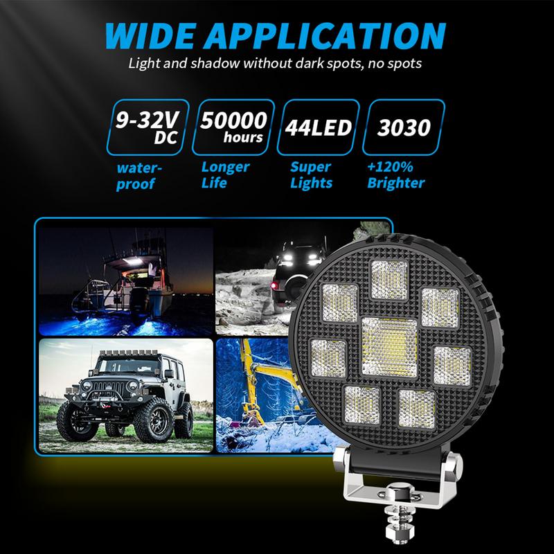 Led Work Light Led Work Light Bar For Trucks High Amber 360 Degree Rotatable Multi Functional Automotive Lighting For Car Road