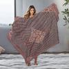 Moroccan Tribal Kilim Rug Vintage Handmade Wool Area Rug Cotton Bed Throw Blanket Decorative Cushion Cover