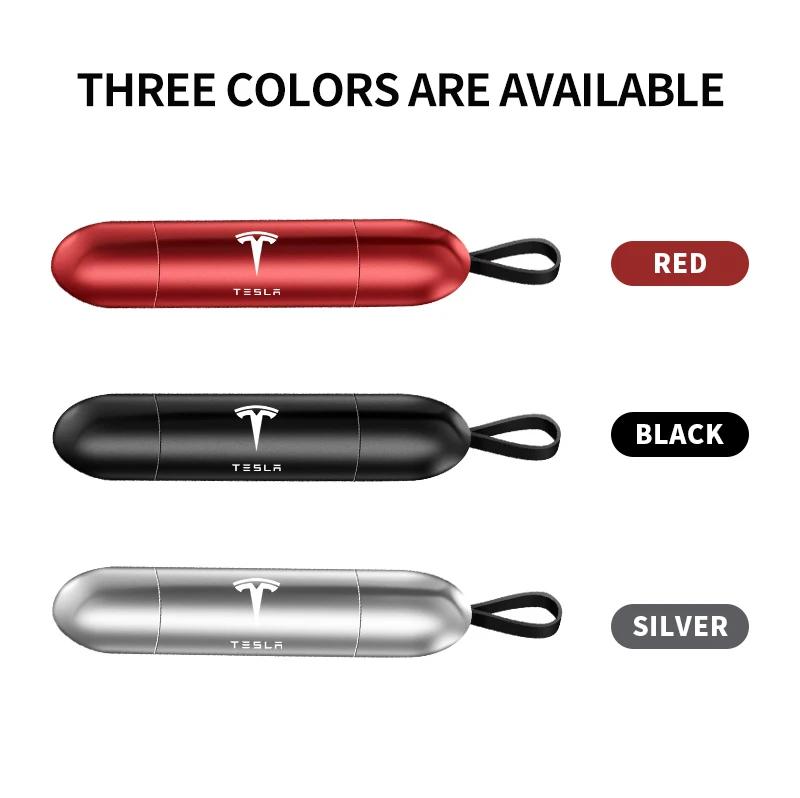 Car Sticker Tesla Car Safety Hammer Emergency Window Breaker Seat Belt Cutting Machine Car Goods For Tesla Model 3 2022 Y X S Cc