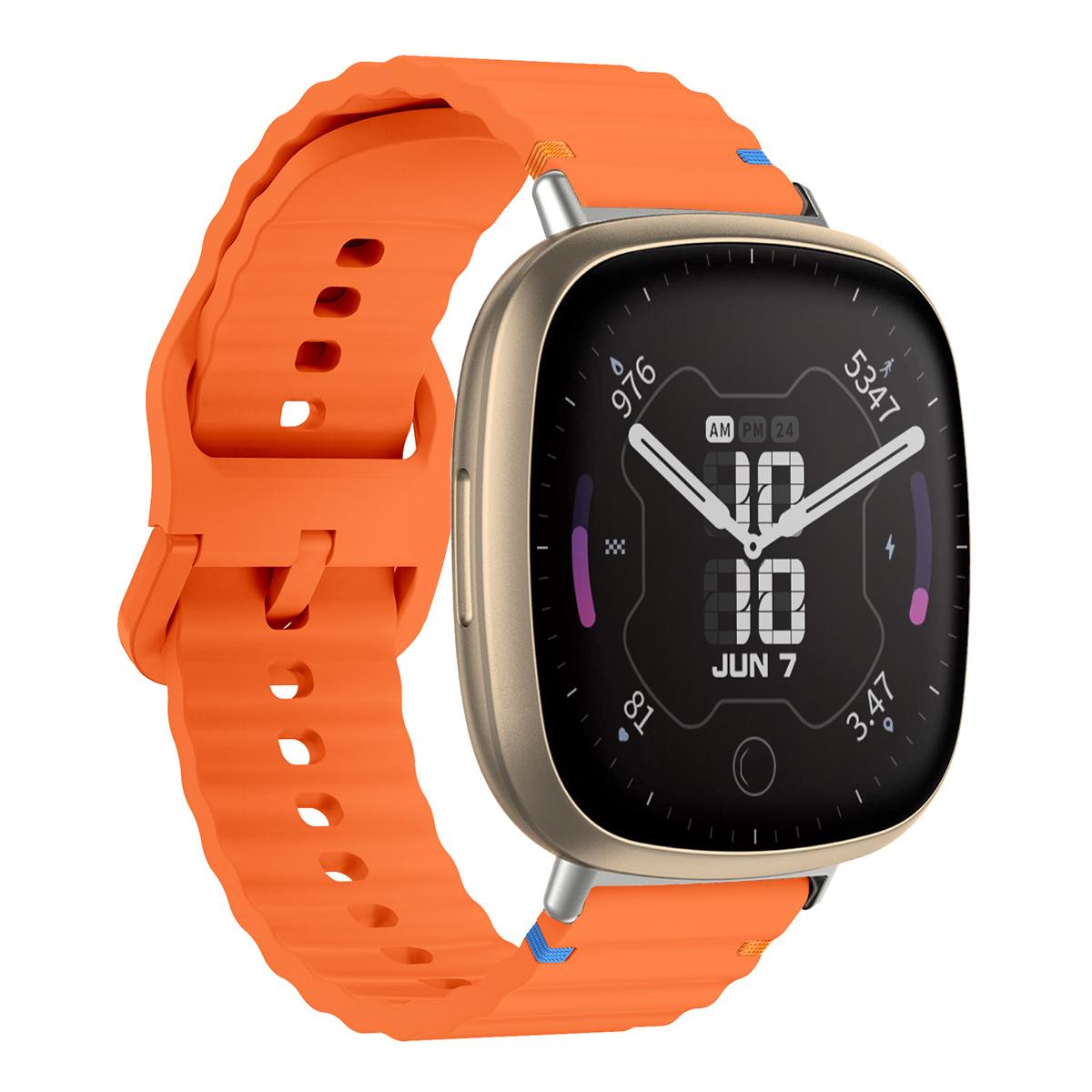 

Wave Strap For Fitbit Versa 4/3/2/1 Sport Watch Band Replacement Wristband For Versa 3/2/1 Smartwatch Adjustable Bracelet For Versa 2 1