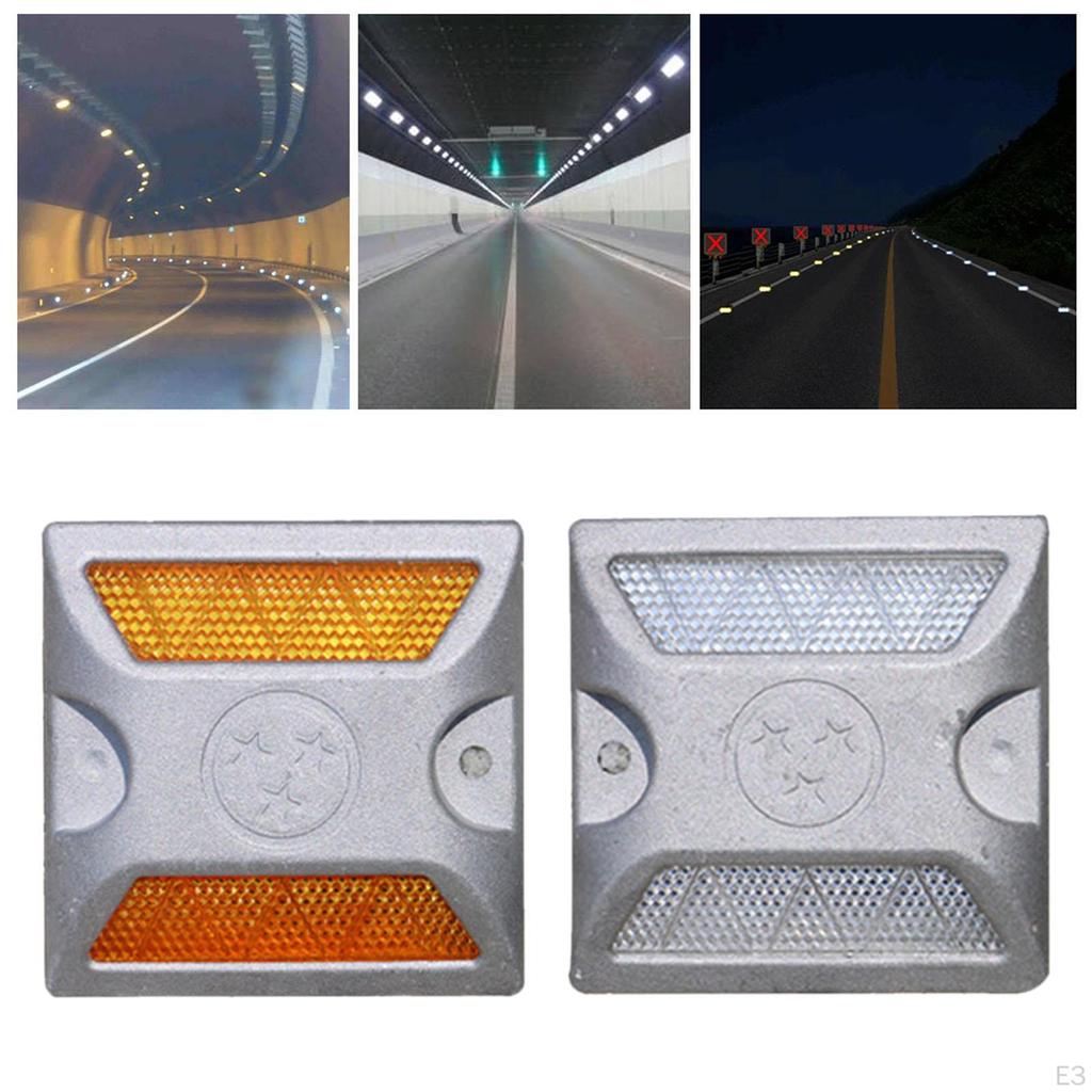 Driveway Marker Pavement Stable Bright Color Sidewalks Freeways Portable High-reflectivity