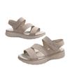 New women's shoes Velcro flat sandals women's casual and lightweight retro wedge sandals
