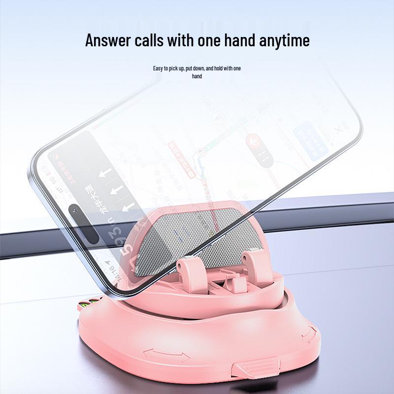 Car Dashboard Phone Holder with Parking Number Plate & Glasses Bracket Combo