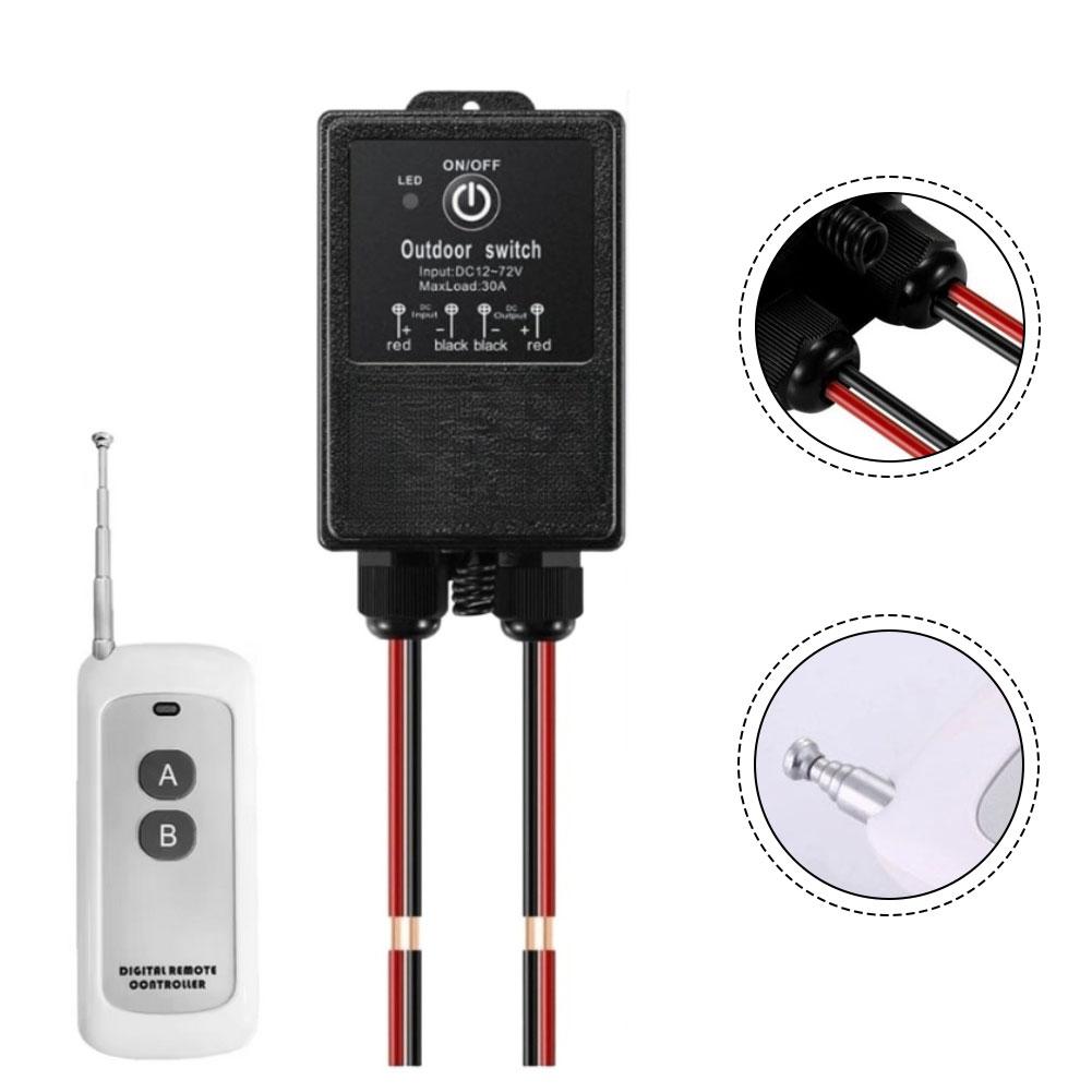 AC220V Control Switch IP65 Waterproof Switch Control Range 500 Meters Long-Range Signal Waterproof Switch 47*29*93mm