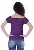 Moomaya Lace Sleeve Tops For Women Plain Boat Neck Tee Shirt