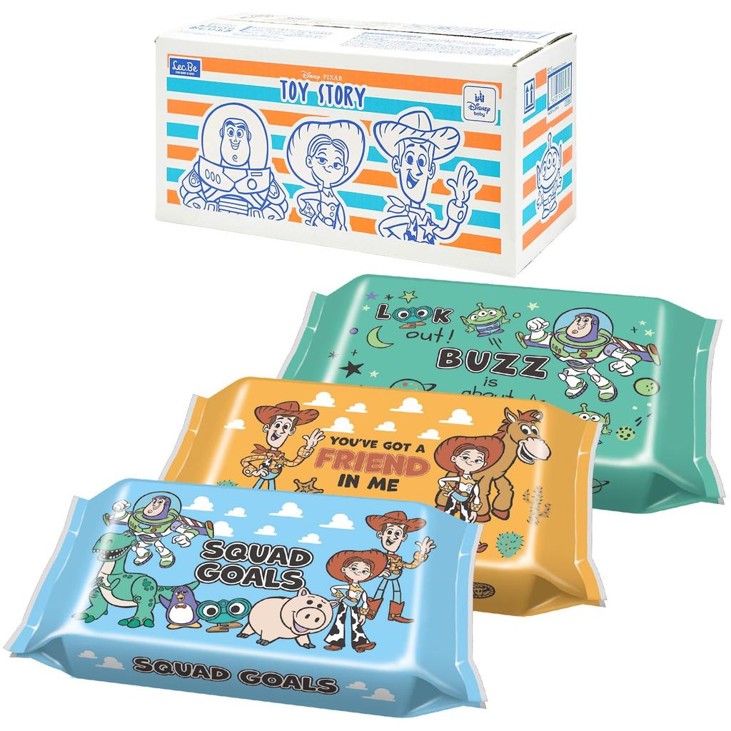 LEC Disney Pure Water Baby 80 sheets x 20 packs 1600 sheets Soft Sheets Made in Japan 99% Wipes, (Toy Story) / / / Additive-Free /