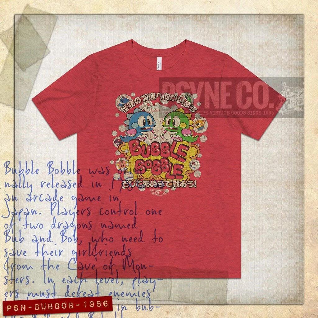 Bubble Bobble 1986 Vintage Men s T shirt XL
