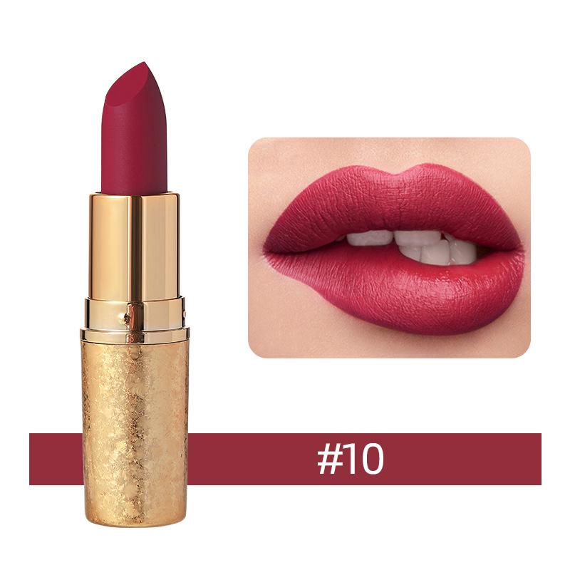 Matte Velvet Lipstick Waterproof Velvet Lip Gloss with Long Lasting Non-Stick Cup Moisturizing Lip Balm