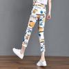 2025 Summer Floral Plaid Elastic Waist Slimming Pants for Women