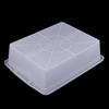 Rectangular White Plastic Storage Basket