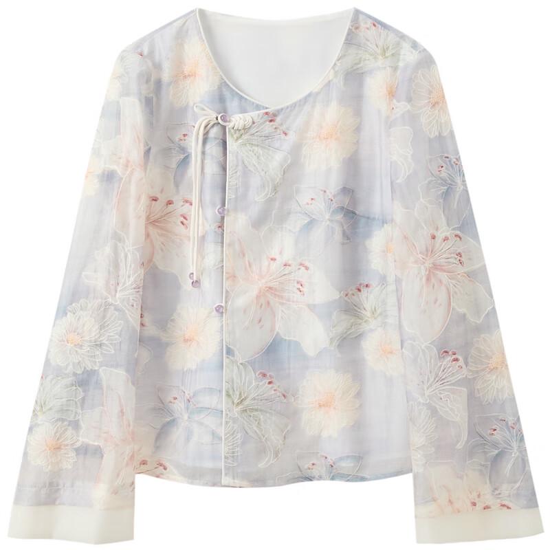 Sancai Lyocell Plus Size Chinese Style Embroidered Jacket