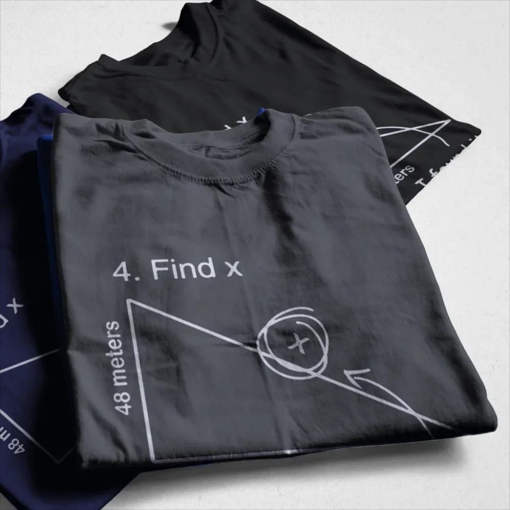 COOLMIND QI0213A Kurzarm Mathematik-Print Herren T-Shirt Casual Streetstyle T-Shirt Cool Lustig Lockeres T-Shirt Pthd