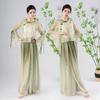Klasyczny ubiór do tańca dla kobiet Eleganckie ubranie z szyfonu i gazy Chiński występ taneczny Etniczny kostium 