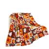 Flannel Blanket Pumpkin Sunflower Pattern Print Blanket Nap Blanket Travel Decoration