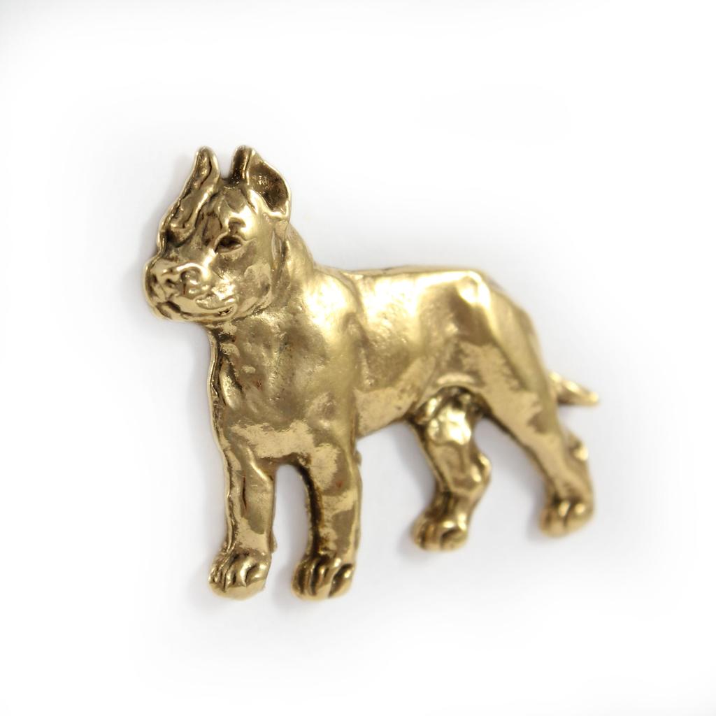 Cane Corso, Italian Cane Corso I - Dog Brooch In Decorative Box, Elegant Gold-plated Pin, Art-Dog Brand Jacket Pin