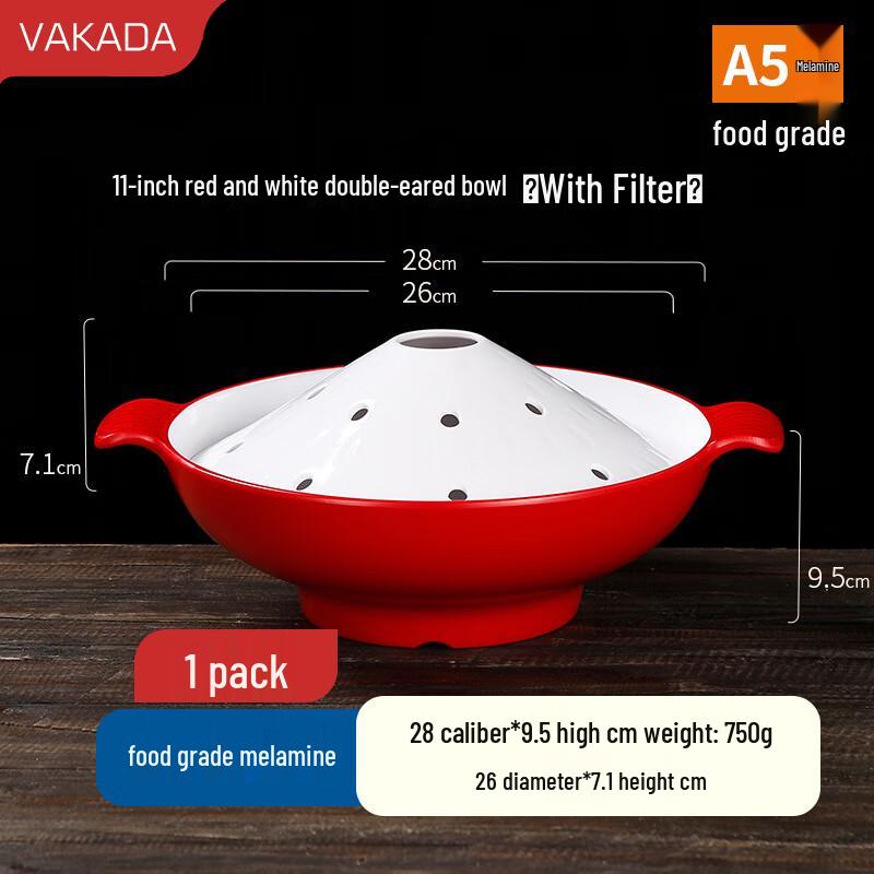 Commercial Melamine Dry Ice Serving Bowl