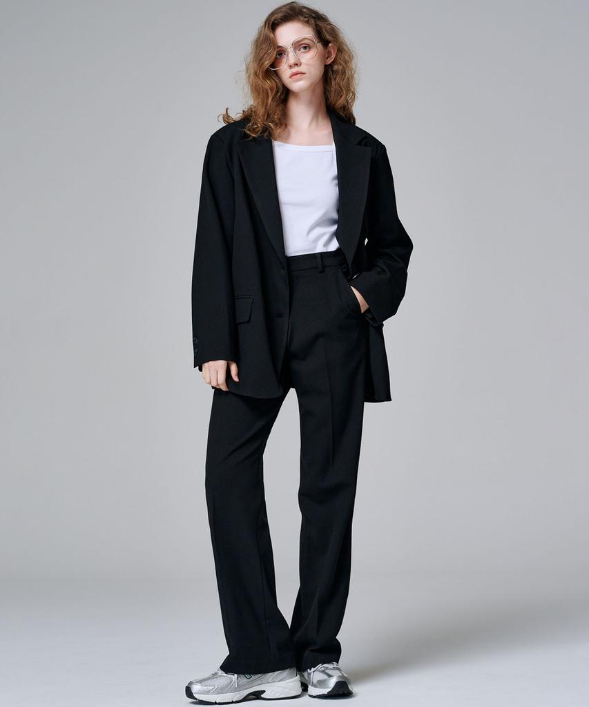Marop 2115 Stretch Semi-Wide Pants (Black)