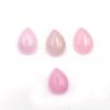 Dyed P{ink Jade Pear Cabochon Loose Gemstone Lot 4 Pcs 10 *14 MM 26 CT For Jewelry Making