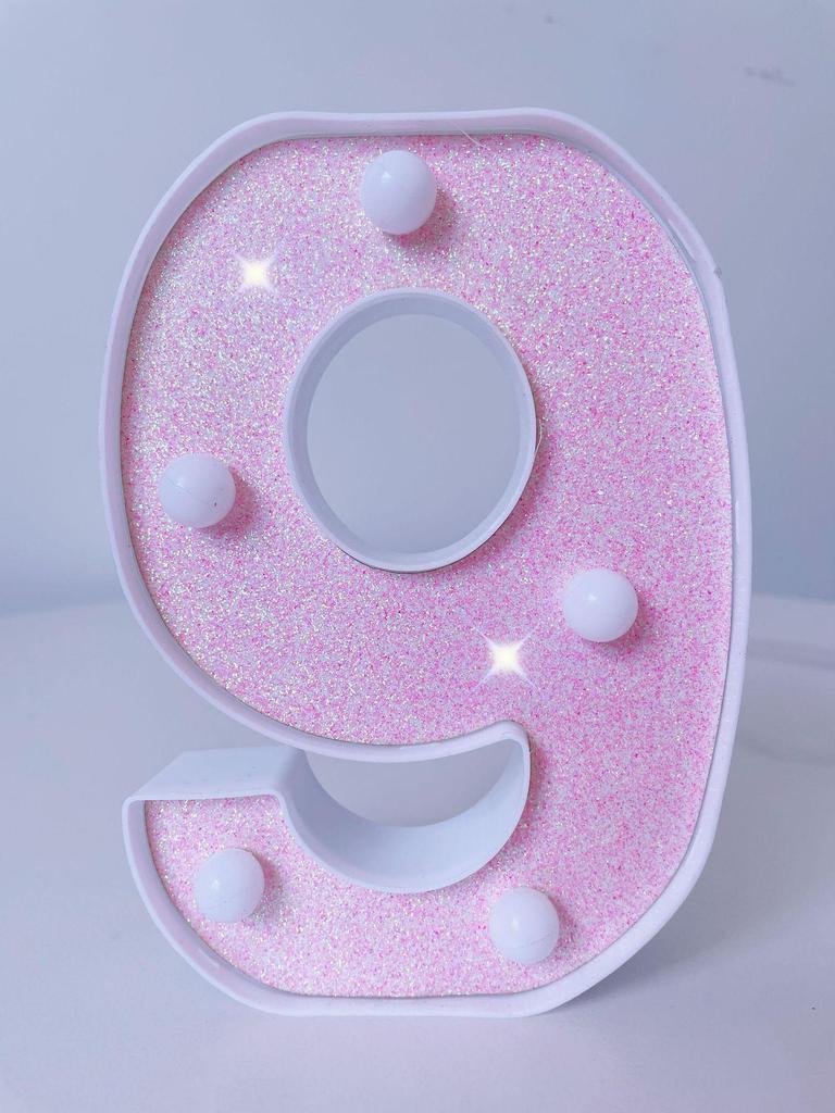 Pink LED Letter Light for Celebrations and Proposals