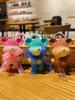Fashion Gradient Resin Bear Delicate Creative Cartoon Car  Backpack Pendant Holiday Gifts Bag Charm