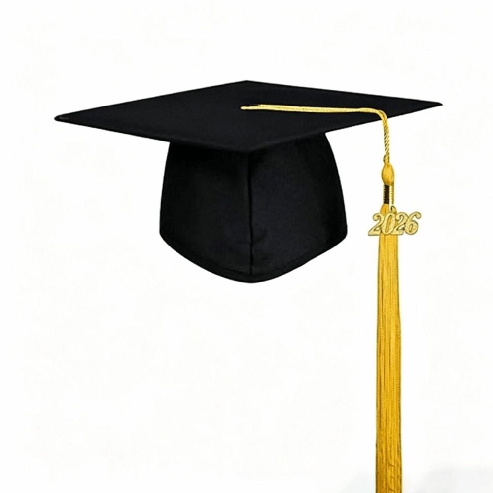 with Tassel 2026 Graduation Cap Breathable Matte DIY Graduation Academic Hat Bachelor Academic Hat High School Graduations