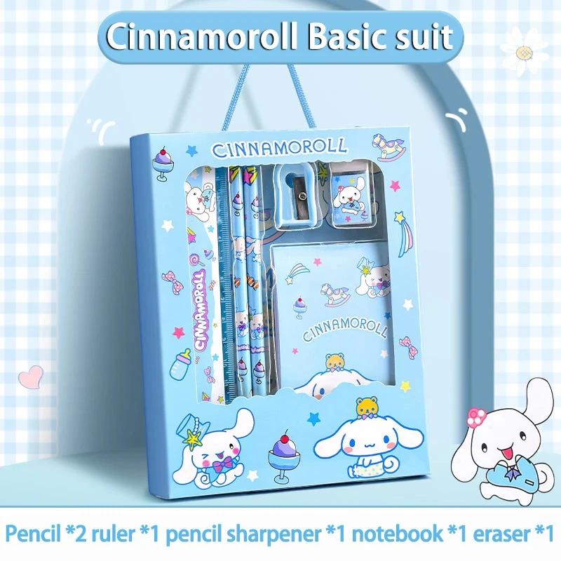 

12PCS Sanrio Stationery Set Kuromi Cinnamoroll My Melody Pencils Erasers Rulers School Supplies Student Study Gift S Kid Friendly Entertaining Fun