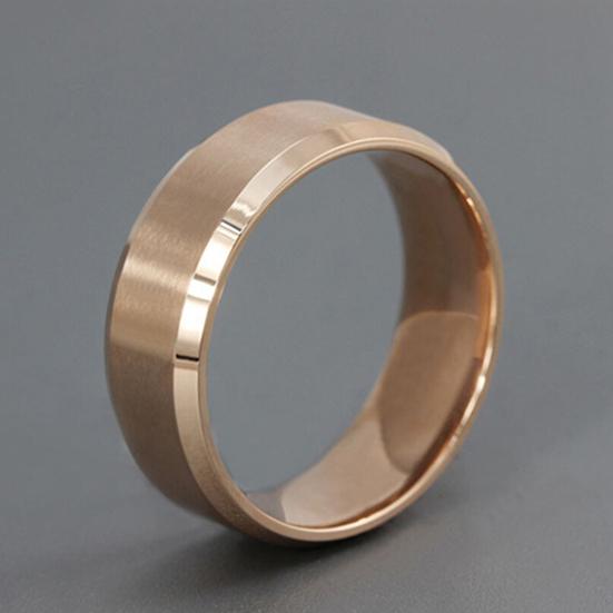 Punk Ring Cool Comfortable To Wear Simple Creative Titanium Steel Wide Band Ring for Cocktail Bar Club