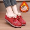 Winter old north cloth shoes women's velvet thickened middle-aged and elderly mother cotton shoes cold warm flat bottom the elderly cotton boots