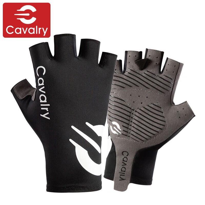 CAVALRY Aero Half Finger Cycling Gloves L