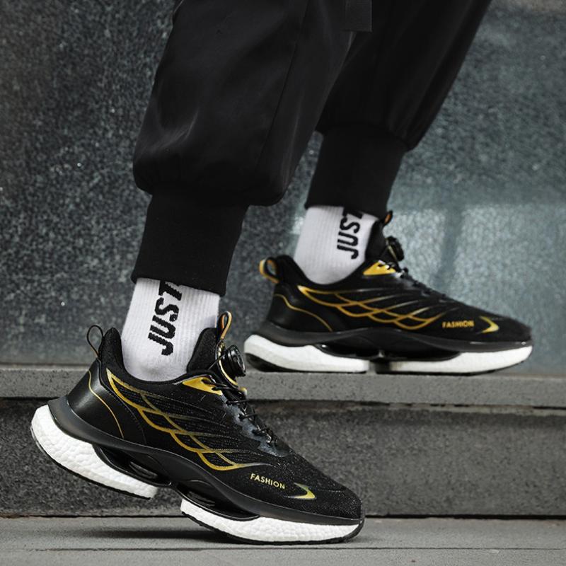 Luxury Men Marathon Race Running Shoes 2025 Summer Elasticity Damping Sneakers Carbon Plate Air-cushion Sports Shoes 45