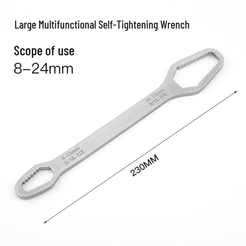 Universeller selbstspannender verstellbarer Doppelkopfschlüssel (8-24MM)