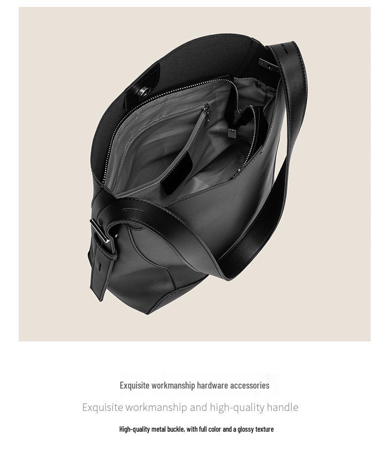 High-End Women's Large Capacity PU Shoulder Tote Bag - Simple and Versatile for Autumn and Winter